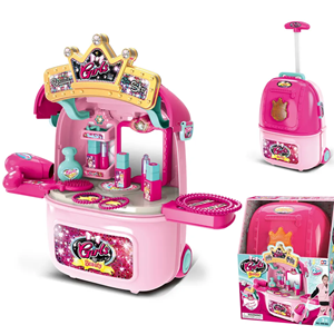 ست لوازم آرایشی دخترانه 2 در 1 چمدانی Beauty girl makeup kit_اسباب بازی